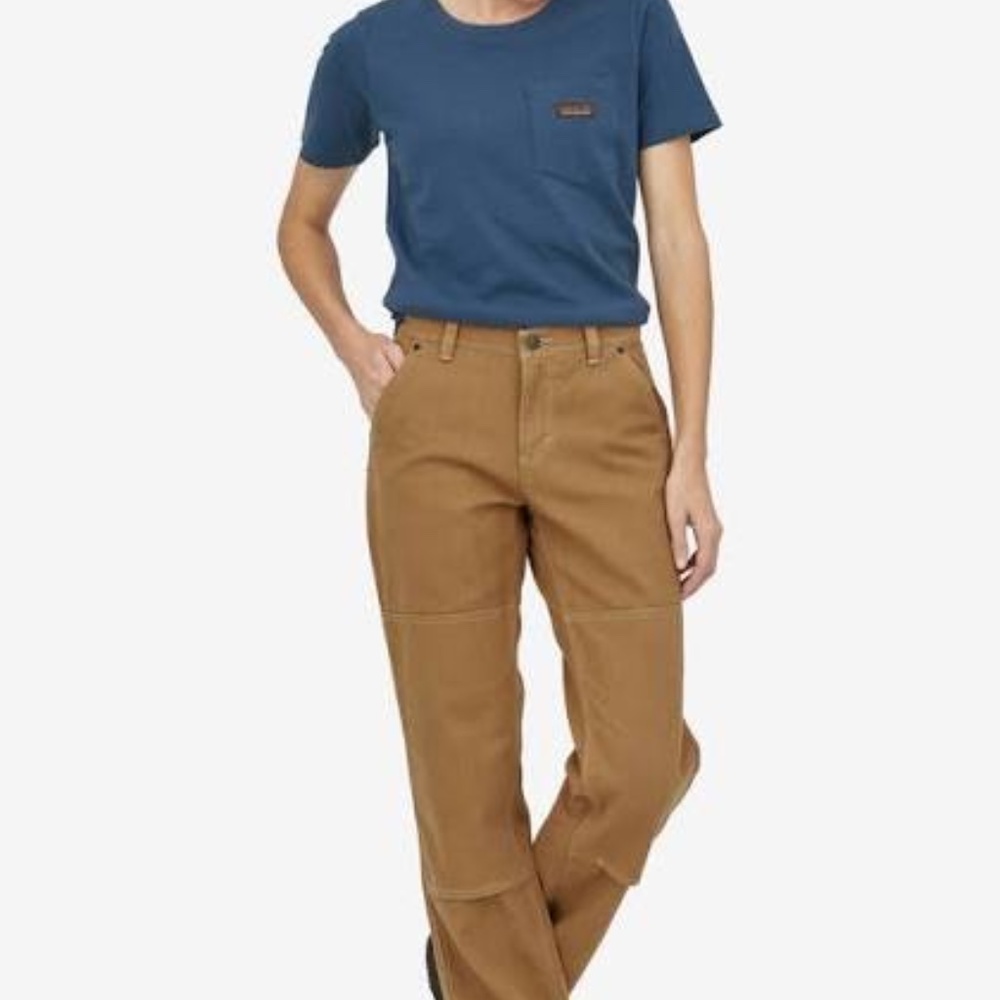 Patagonia womens iron forge hemp canvas double knee pants Coriander Brown 6